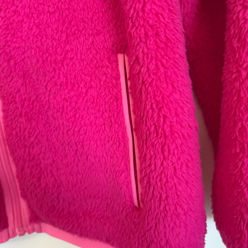 Ideology Girls Hot Pink Sherpa Zip Up Jacket NWT - Size XL - Picture 5 of 8